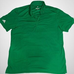 Adidas Men's Vibrant Green Polo